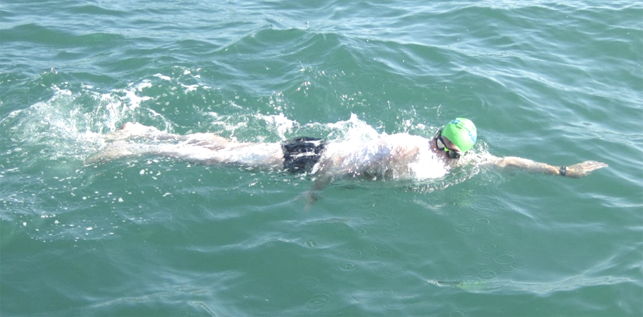 English Channel swim 10